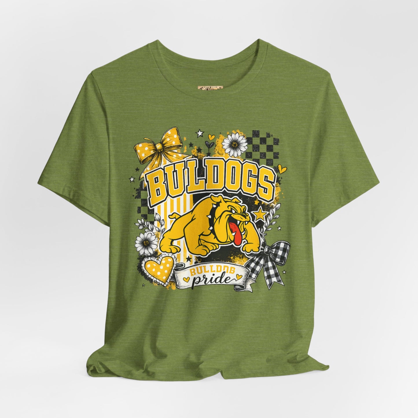 Bulldogs Pride T-Shirt – Yellow Mascot Graphic Tee