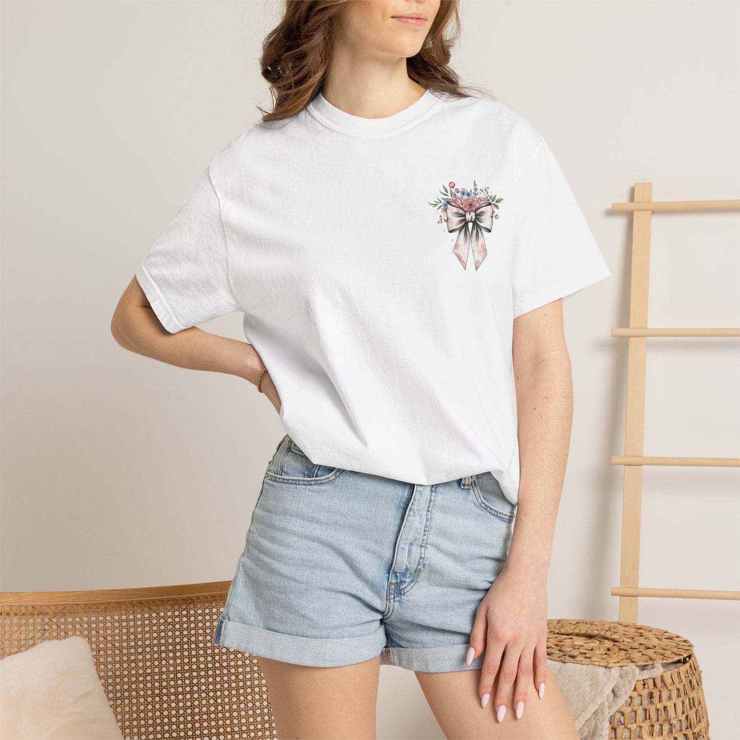 She Is Worthy Floral T-Shirt — Proverbs 31 Inspirational Tee