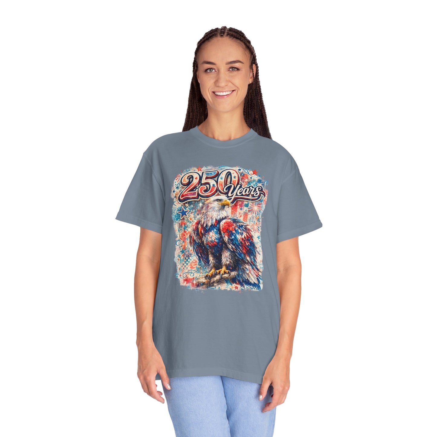 250 Years Eagle T-Shirt — Patriotic Anniversary Graphic Tee