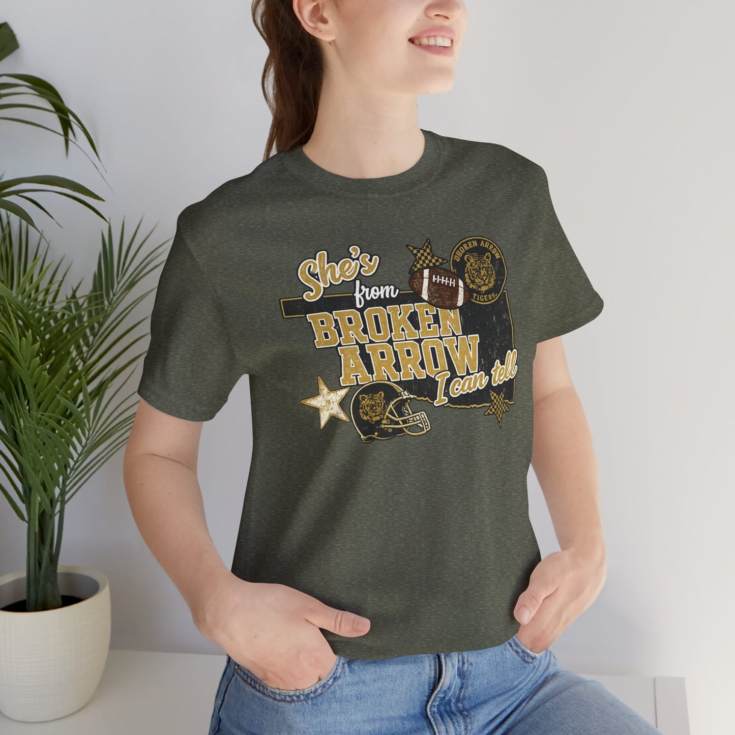Broken Arrow Oklahoma Retro Graphic Tee — "Stars From Broken Arrow" Vintage Style T‑Shirt