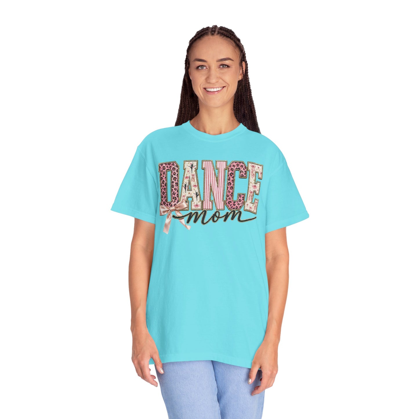 Dance Mom T-Shirt — Leopard Ballet Ribbon Graphic Tee