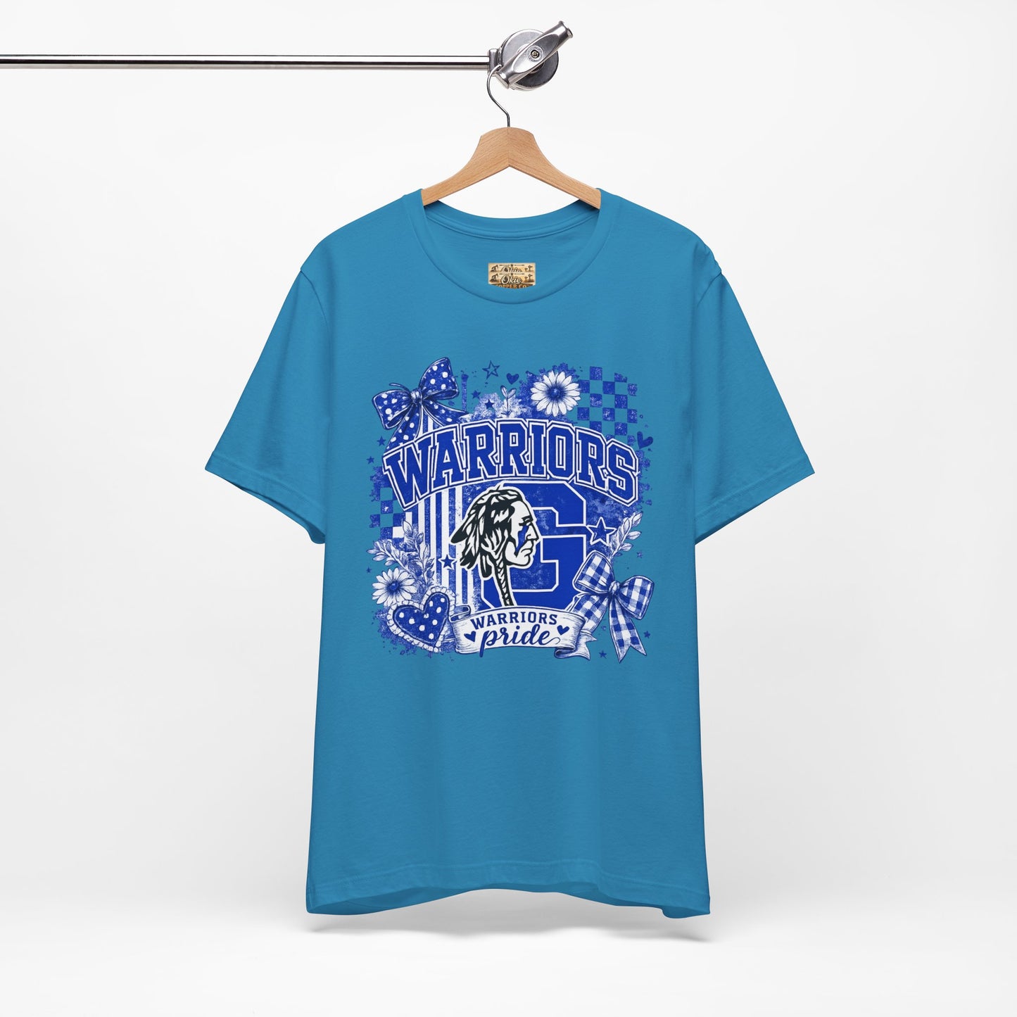 Warriors Pride Graphic Tee — School Spirit Warrior Mascot T-Shirt