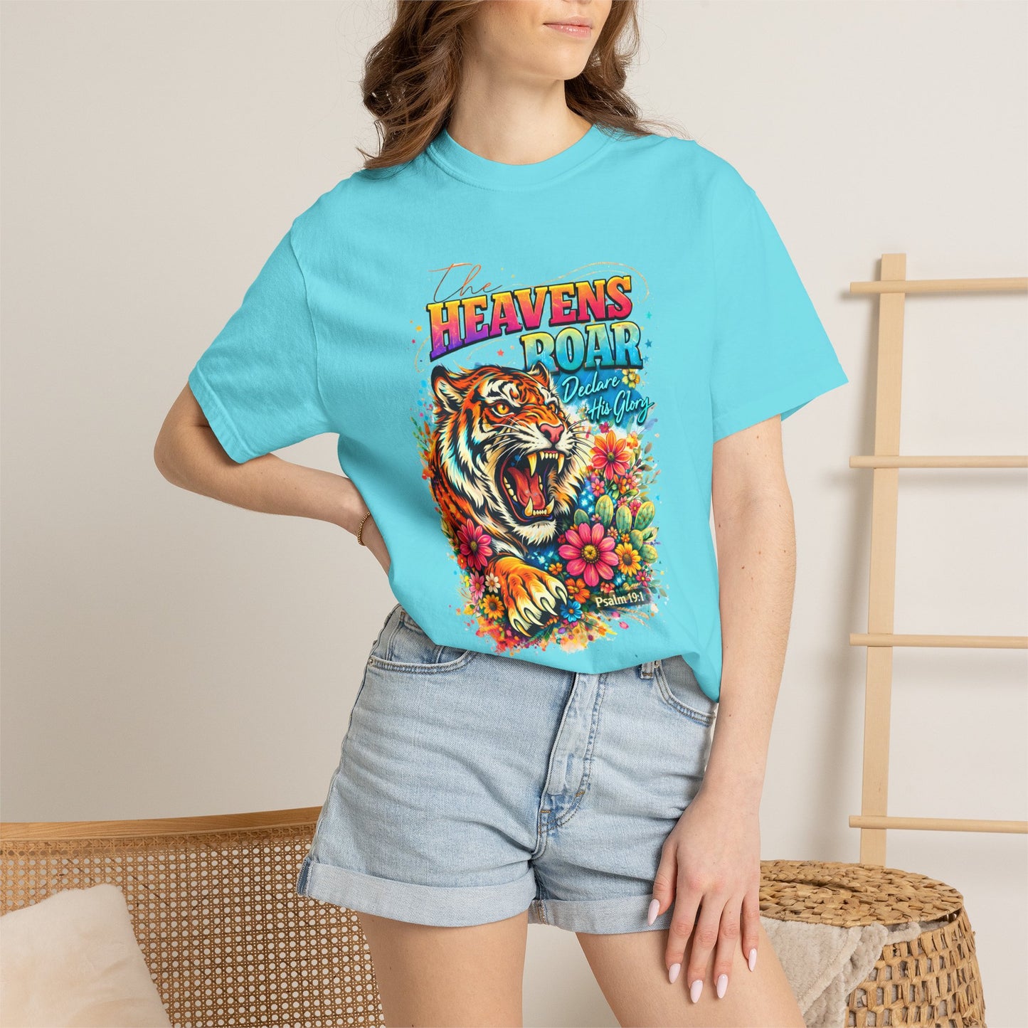 Heaven's Roar Tiger Graphic T-Shirt