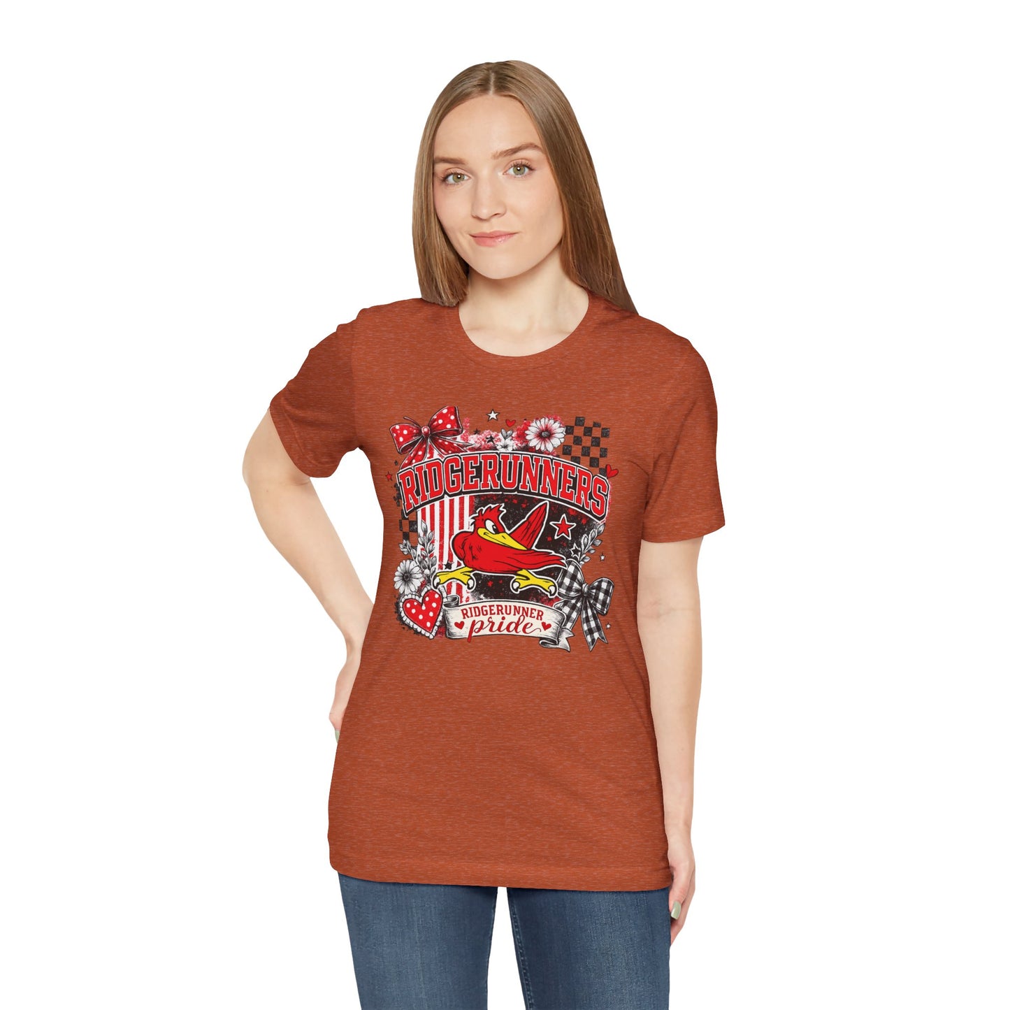 Ridgerunners Pride T-Shirt — School Mascot Red & Black Graphic Tee