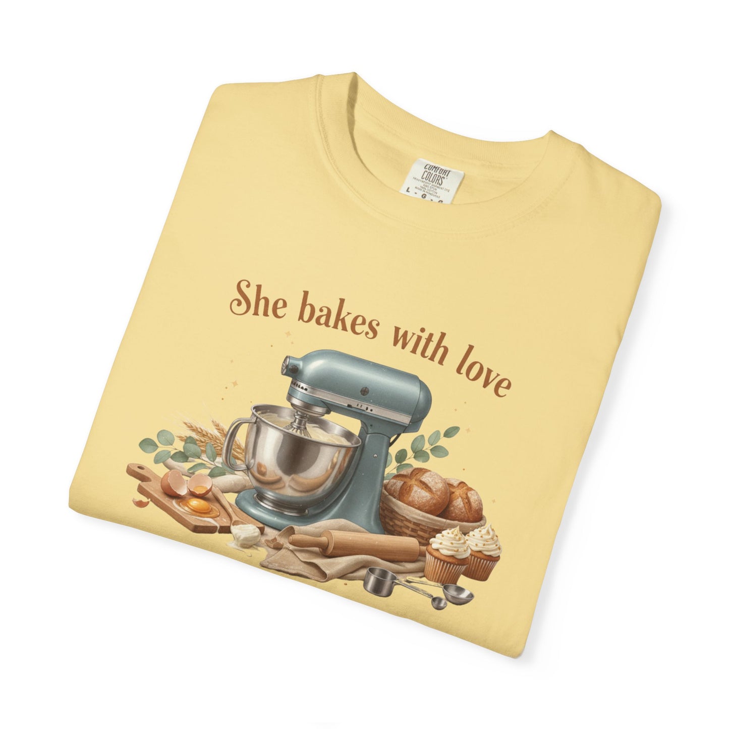 Baker’s Grace T-Shirt – "She bakes with love and serves with grace" Kitchen Tee