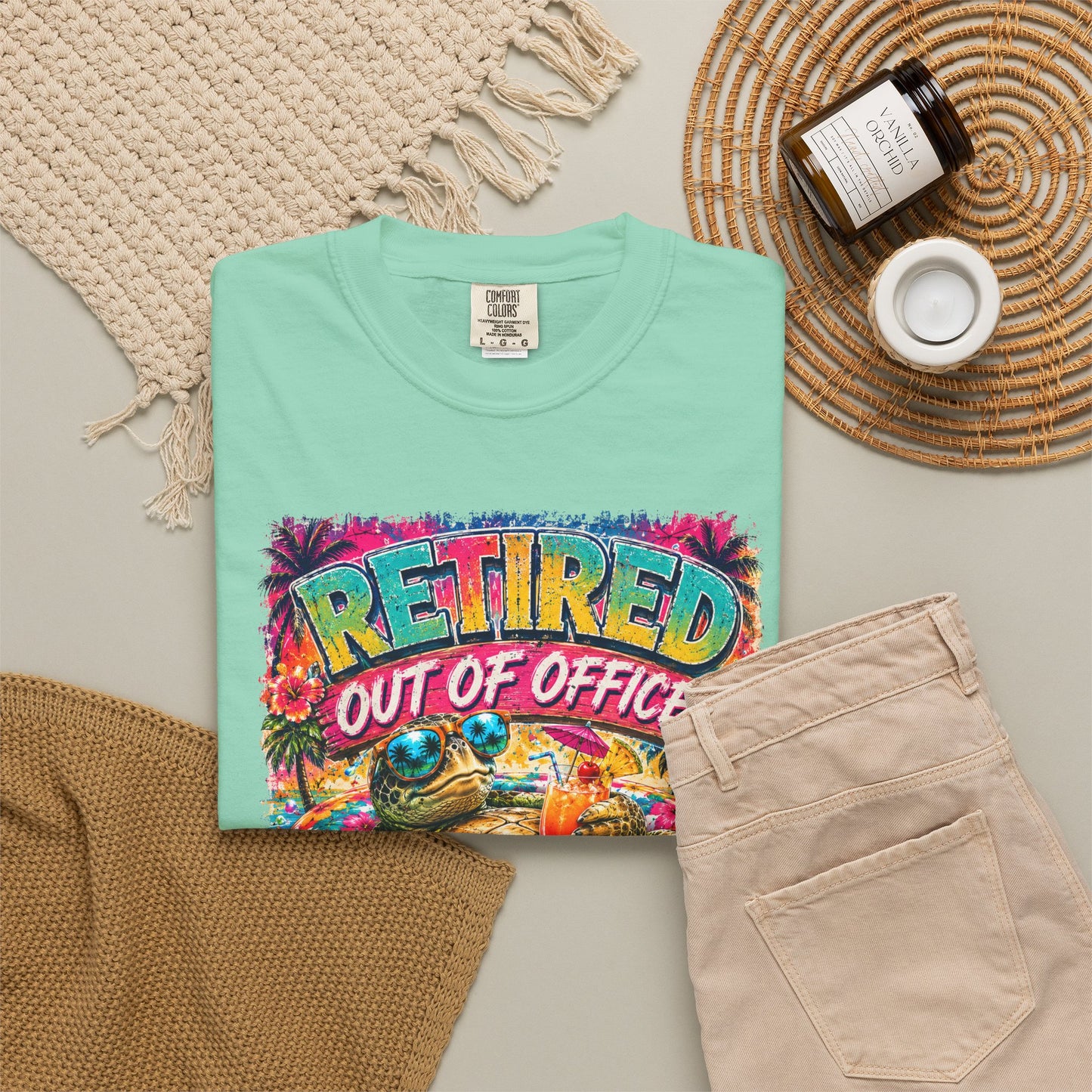 Retired Out of Office For Good T-Shirt — Funny Retirement Turtle Tee