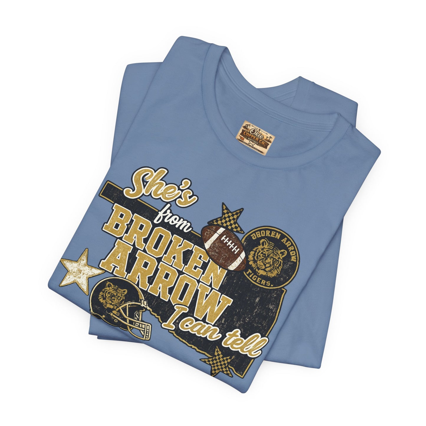 Broken Arrow Oklahoma Retro Graphic Tee — "Stars From Broken Arrow" Vintage Style T‑Shirt
