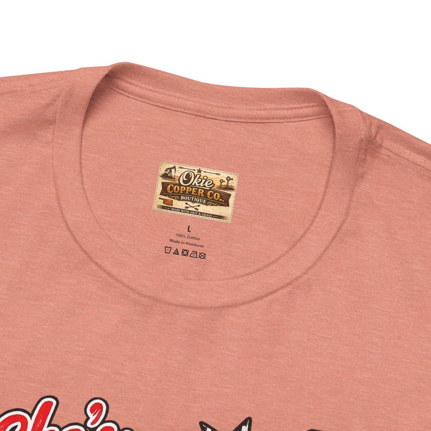 Okmulgee Cardinals Football Tee — She’s From Okmulgee Design