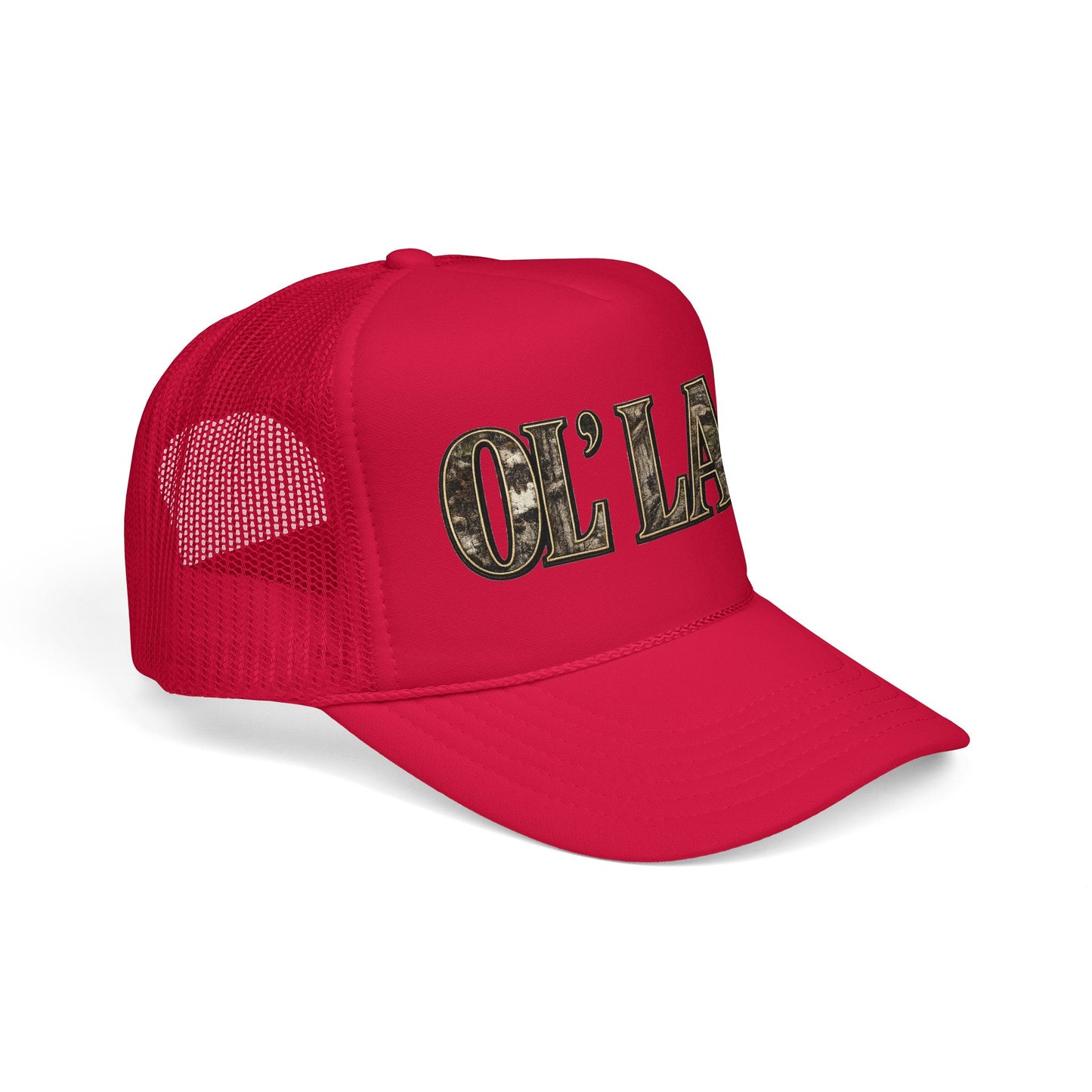 Ol' Lady Trucker Hat — Vintage Rustic Foam Cap for Country Style