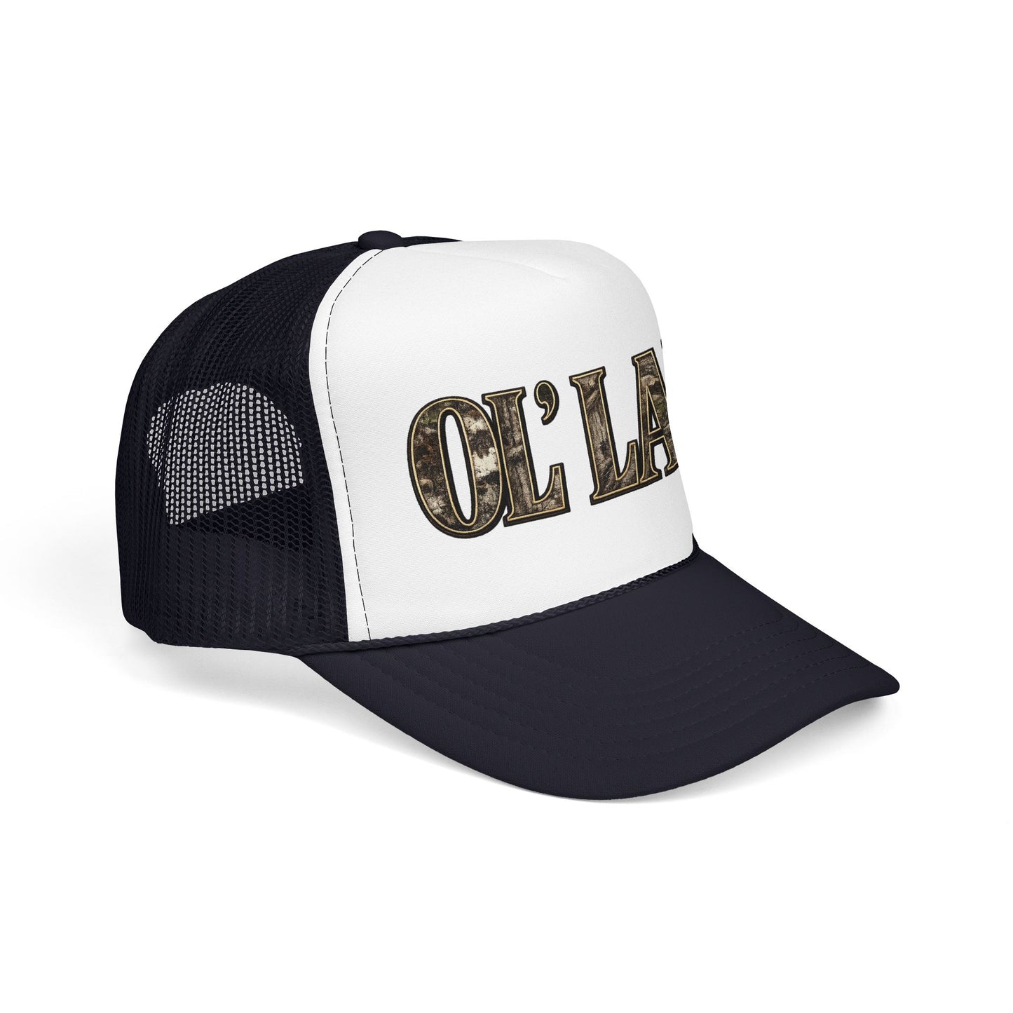 Ol' Lady Trucker Hat — Vintage Rustic Foam Cap for Country Style