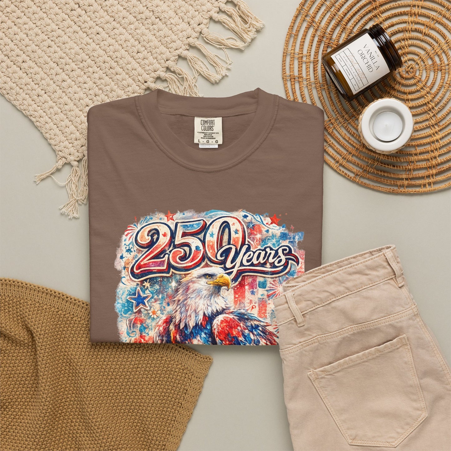 250 Years Eagle T-Shirt — Patriotic Anniversary Graphic Tee