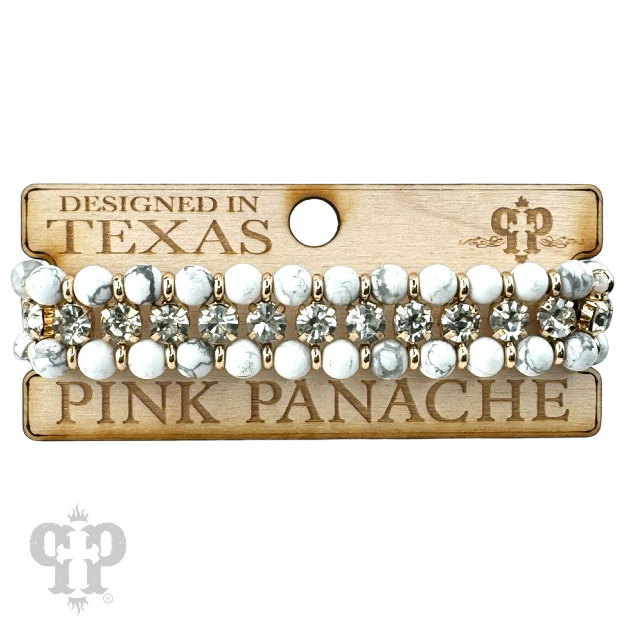 Bead and rhinestone adjustable bracelet - LC