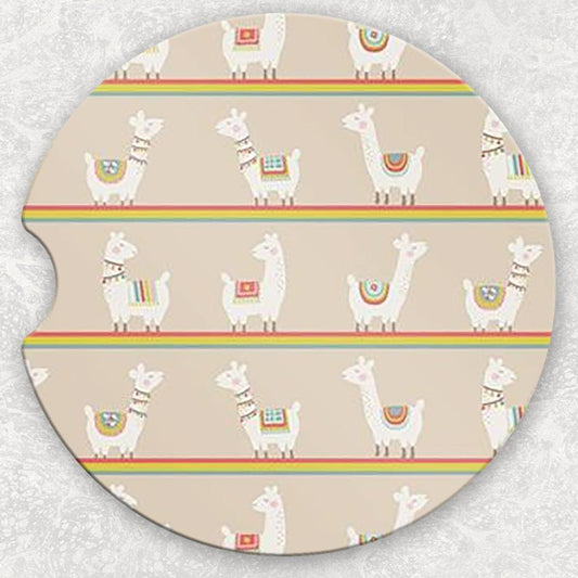 Car Coaster Set - Llama