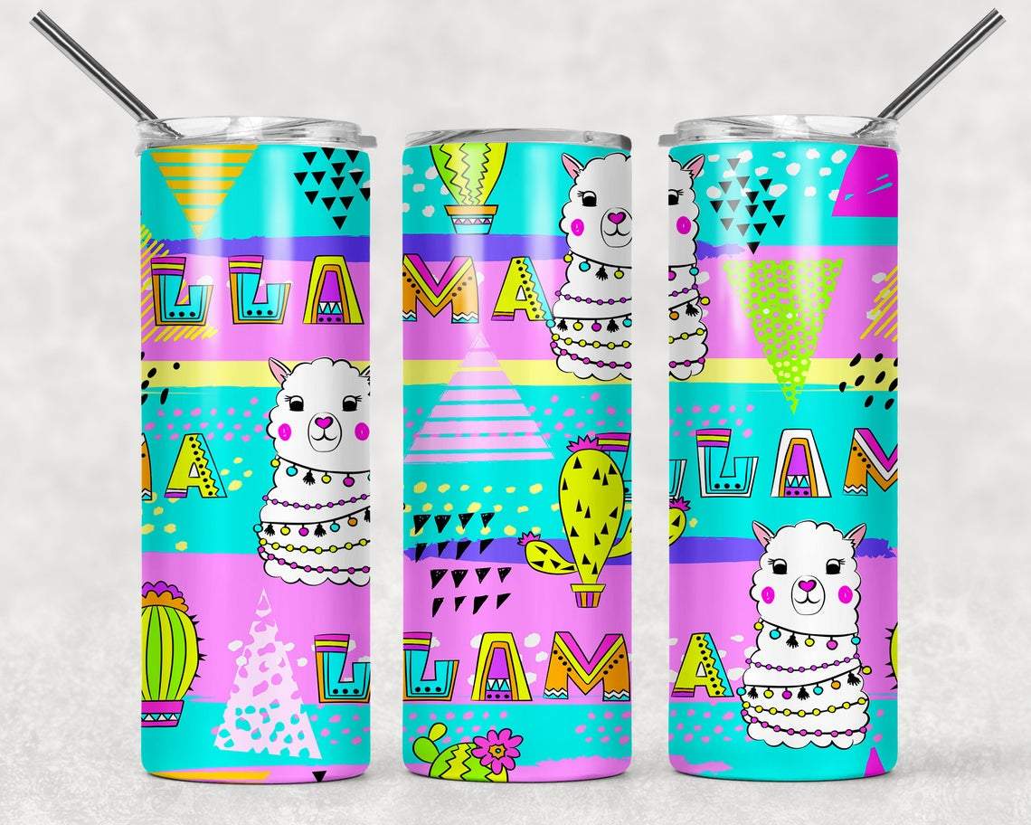 Llama  20 oz Skinny Tumbler