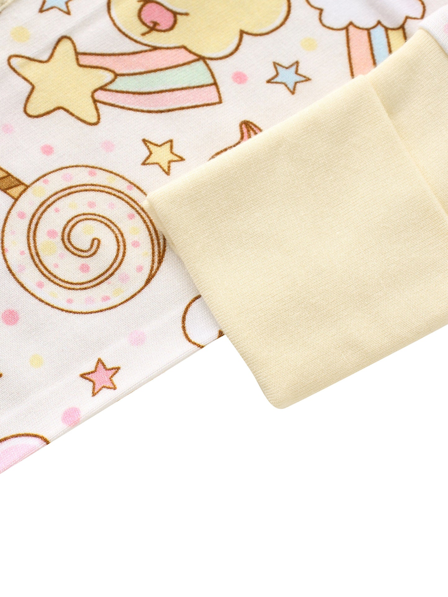 Rainbow Snacks Bamboo Baby Convertible Zippy Romper