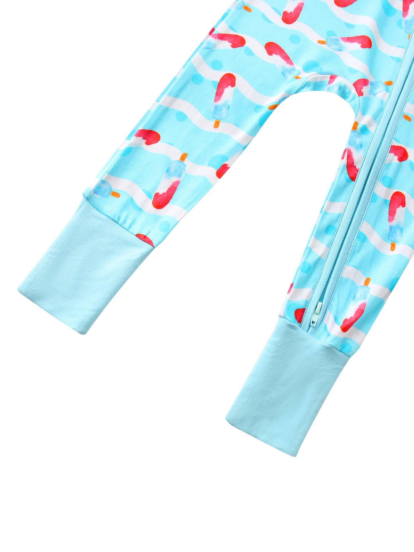 Ice Cream Bamboo Baby Convertible Zippy Romper
